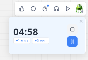 Таймер для участников доски