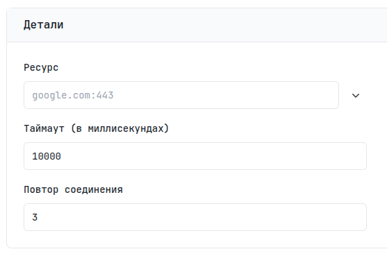 скриншот с деталями TCP монитора